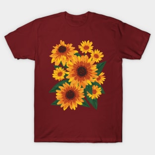 Autumn Flowers. Rudbeckia T-Shirt